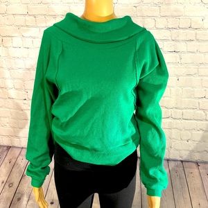 Gorgeous PILCRC by Anthropologie Kelly Green Top SZ SM